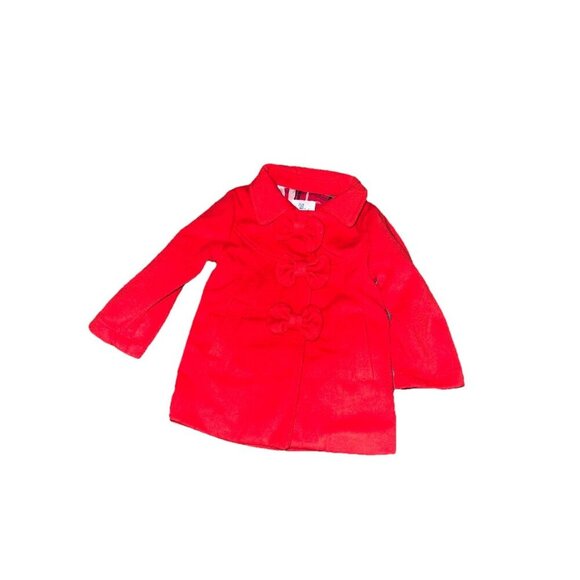 Smocked Polkadot Other - girls smocked polkadot red jacket 12 months